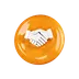 Business partnership and collaboration icon